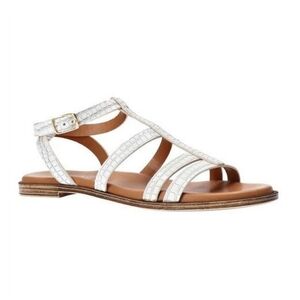 Bella Vita Women White Leather Ira-Italy Sandals Size 11